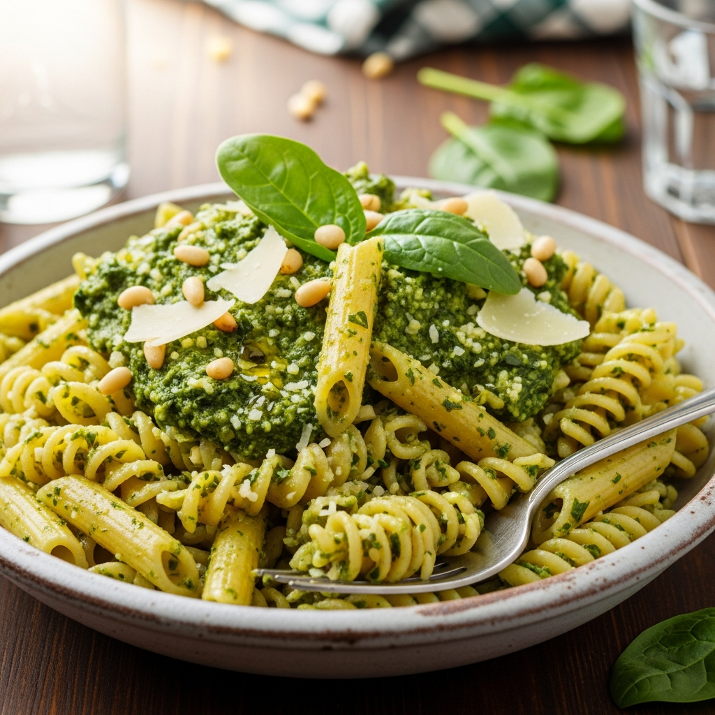 Spinach Pesto Pasta
